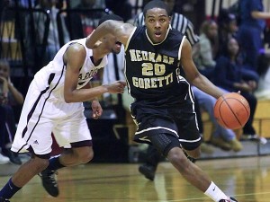 Senior guard Ja'Quan Newton registered 19 points, six rebounds and five assists to spark Neumann-Goretti to a 73-55 win over Chester in the Pete and Jameer Nelson Scholastic Play-by-Play Holiday Classic Sunday night at Widener University. 